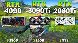 RTX 4090 vs RTX 3090Ti vs RTX 2080Ti  Test in 12 Games  Raw Performance 4K 