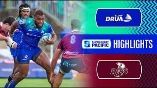 HIGHLIGHTS  FIJIAN DRUA v REDS  Super Rugby Pacific 2024  Round 13