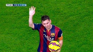 Historic Messi Hat-trick vs Sevilla Home 2014-15 English Commentary HD 1080i