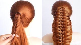 Most Easy And Graceful Hairstyle For Ladies  New Braided Ponytail Hairstyle For Long Hair