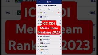 ICC ODI Mens Team Ranking 2023#cricket #icc #iccranking  @sportshaunt