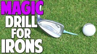 How To Hit the Ball Then The Turf With Your Irons  Magic Drill