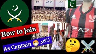 Join Pak Army as Captain Doctor.Can girls join PAK ARMY During MBBS? medical test @ISPR