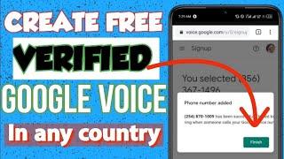 How to create a Verified Google voice number get free US number 2024