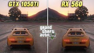 RX 560 vs GTX 1050 Ti - GTA V Benchmark  Comparison