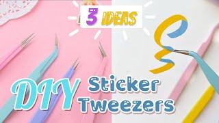 Cách làm Nhíp Gắp Sticker bằng giấy CHỈ 1 PHÚT  DIY Sticker Tweezers only 1 minute Quyển Sách Nhỏ