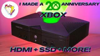 I BUILT THE ULTIMATE XBOX TO CELEBRATE ITS 20th ANNIVERSARY  MakeMHz HDMI + SSD + OpenXenium +MORE