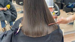 Beautiful long to short haircut