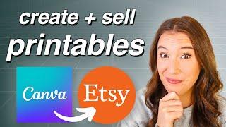 How to Create PRINTABLES in CANVA to Sell on ETSY ULTIMATE STEP-BY-STEP TUTORIAL