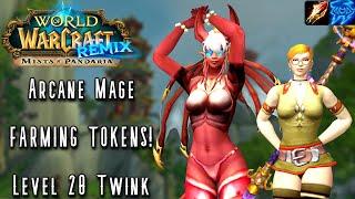 WoW Mist of Pandaria Remix THE ONLY WAY TO FARM Arcane Mage Level 20 Trial Twink