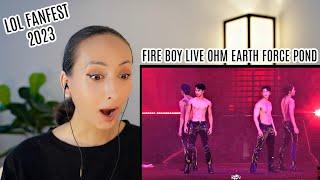 FIRE BOY​ -​ Earth Force Pound Ohm REACTION   LOL Fan Fest 2023 #lolfanfest2023