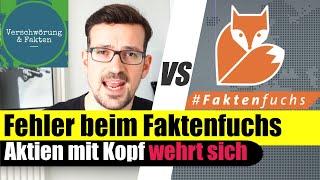 Great Reset Zoff Aktien mit Kopf vs Faktenfuchs. Faktencheck mit Fehlern.