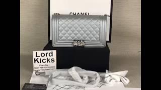 Chanel 18 new leather rhombus chain bag single shoulder across fashion bag boy