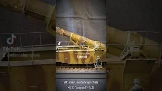 K5 Railroad Gun Leopold #modellbau #scalemodel #plastickit #135scale #railroad #eisenbahn #shorts