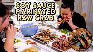 SOY SAUCE MARINATED RAW CRAB Ganjang Gejang 간장게장 MUKBANG 먹방 + KOREAN BBQ EATING SHOW