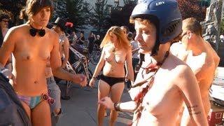 Vancouver Naked Bike Ride 2012 - part 1 of 3