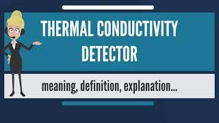 GC GCMS HPLC technique - Thermal Conductivity Detector TCD