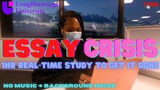 STUDY WITH ME ESSAY CRISIS EDITION + POMODORO METHOD & NO MUSIC