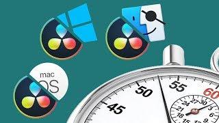 DaVinci Resolve 15 render video on windows macOS and hackintosh. Where is faster?