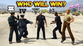 WHICH COP WILL WIN? GTA 5 VS GTA 4 VS GTA SAN VS GTA VC VS GTA 3