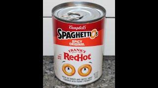 Campbell’s SpaghettiOs Spicy Original made with Frank’s RedHot Review
