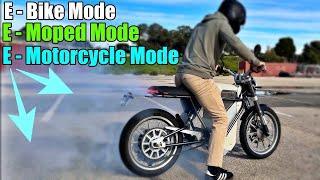 E - BIKE   To  E - MOTORCYCLE  Land Moto 3 in 1 Bike