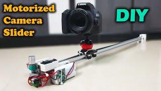 DIY Motorized Camera Slider  How to make Motorized Camera Slider at Home