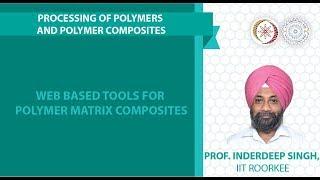 Web based tools for polymer matrix composites