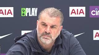 ITS NOT A CONCERN ITS PART OF THE PROCESS PRESS CONFERENCE Ange Postecoglou Liverpool v Spurs