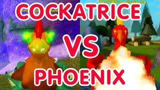 COCKATRICE VS PHOENIX  ROBLOX FEATHER FAMILY