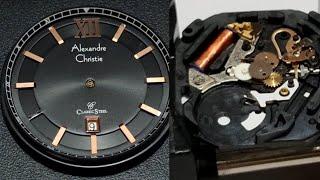 Full servis Jam Tangan Alexandre Christie Akibat Baterai KW bocor