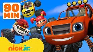 Blazes BEST Family Rescues w AJ & Sparkle  90 Minute Compilation  Nick Jr.