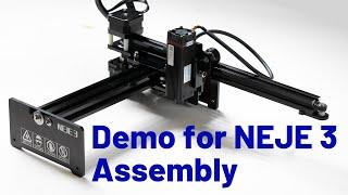 Demo for NEJE 3 AssemblyLaser Engraver#laserengraving #diy #neje