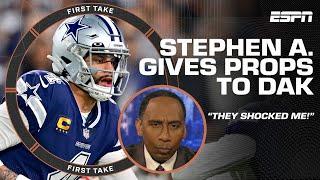 Props to Dak Prescott the Cowboys SHOCKED ME  Stephen A. has to give Dallas credit  First Take