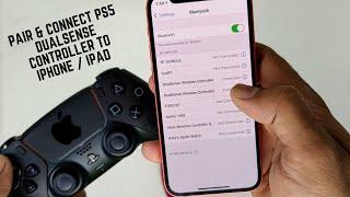 How to Pair & Connect PS5 DualSense Controller in iPhone  iPad?