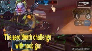 Modern Combat 5 - Using noob weapon to do the zero death challenge 