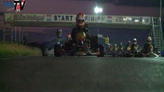 Onboard KZ2 Kart Racing at Night - Hobbywedstrijd 5