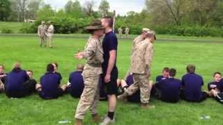 RS Indianapolis Annual USMC Pool Function Female Drill Instructor gets some