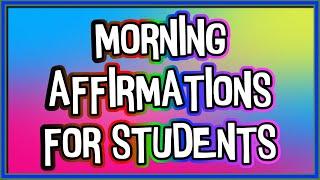 26 Morning Positive Affirmations For Students  #affirmations #positiveaffirmations #motivation