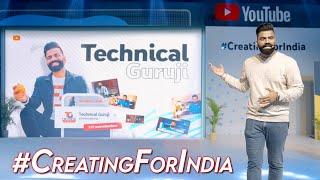 I Hosted YouTubes #CreatingForIndia Event