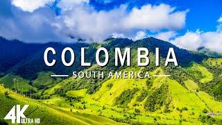 FLYING OVER COLOMBIA 4K UHD - Relaxing Music Along With Beautiful Nature Videos - 4K Video UltraHD