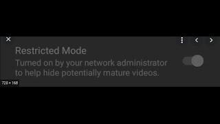 Ways to fix restricted mode turned on by network administrator on youtube.