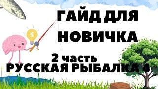 Гайд для новичка в игре Русская рыбалка 4 - часть 2  удочки катушки лески крючки   РР4