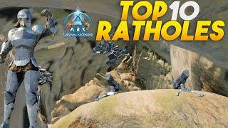 Top 10 BEST CENTER Ratholes ARK Survival ASCENDED