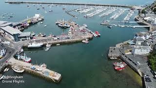 Brixham Harbour Torquay Devon Drone Flight 