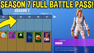 SEASON 7 - TIER 100 UNLOCKED New Skins Weapon Camos + MORE Fortnite Battle Royale