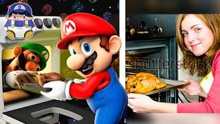 Mario Cooks a Thanksgiving Turkey