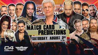 WWE SummerSlam 2024 - Match Card Predictions v2