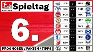 6. Spieltag 2. Bundesliga 2425  Fakten  Tipps  Ergebnis Tipp  2 Liga  Heute Fussball