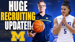 HUGE Michigan Basketball Recruiting Update Latest on Top 2025 Targets BIG Upcoming Visits & More